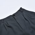 thumbnail image 4 of Gibobby Pantalones tipo cargo para mujer Pantalones de pierna ancha retro de color sólido para mujer Pantalones cargo de estilo simple de moda de cintura alta(Gris,CH), 4 of 5