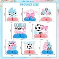 thumbnail image 6 of Wonmelody Goals Or Bows Gender Reveal Decorations 8pcs Boy Or Girl Honeycomb Centerpieces Soccer Theme Baby Shower Decorations It’s A Boy It’s A Girl Party Supplies for He Or She Newborn Party, 6 of 6