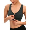 thumbnail image 2 of FUTATA Womens High Impact Sports Bras Padded Racerback Push-Up Bras Front Zipper Post Surgery Bra Seamless Workout Yoga Bras Tank Tops, 2 of 6