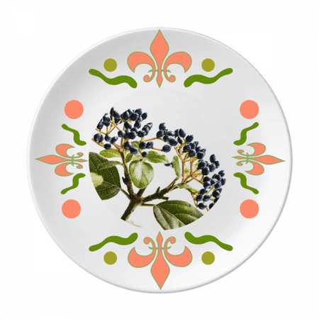 

Picture White Simpol Nature Flower Ceramics Plate Tableware Dinner Dish