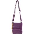 thumbnail image 4 of SILVERFEVER Genuine Leather Organizer Handbag Cross Body - Shoulder Travel Bag, 4 of 5