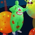 thumbnail image 2 of Funny Clown's Face Green Big Fats Inflatable Clothes Battery Powered Cosplay Costume for Women Men Unisex, 2 of 4
