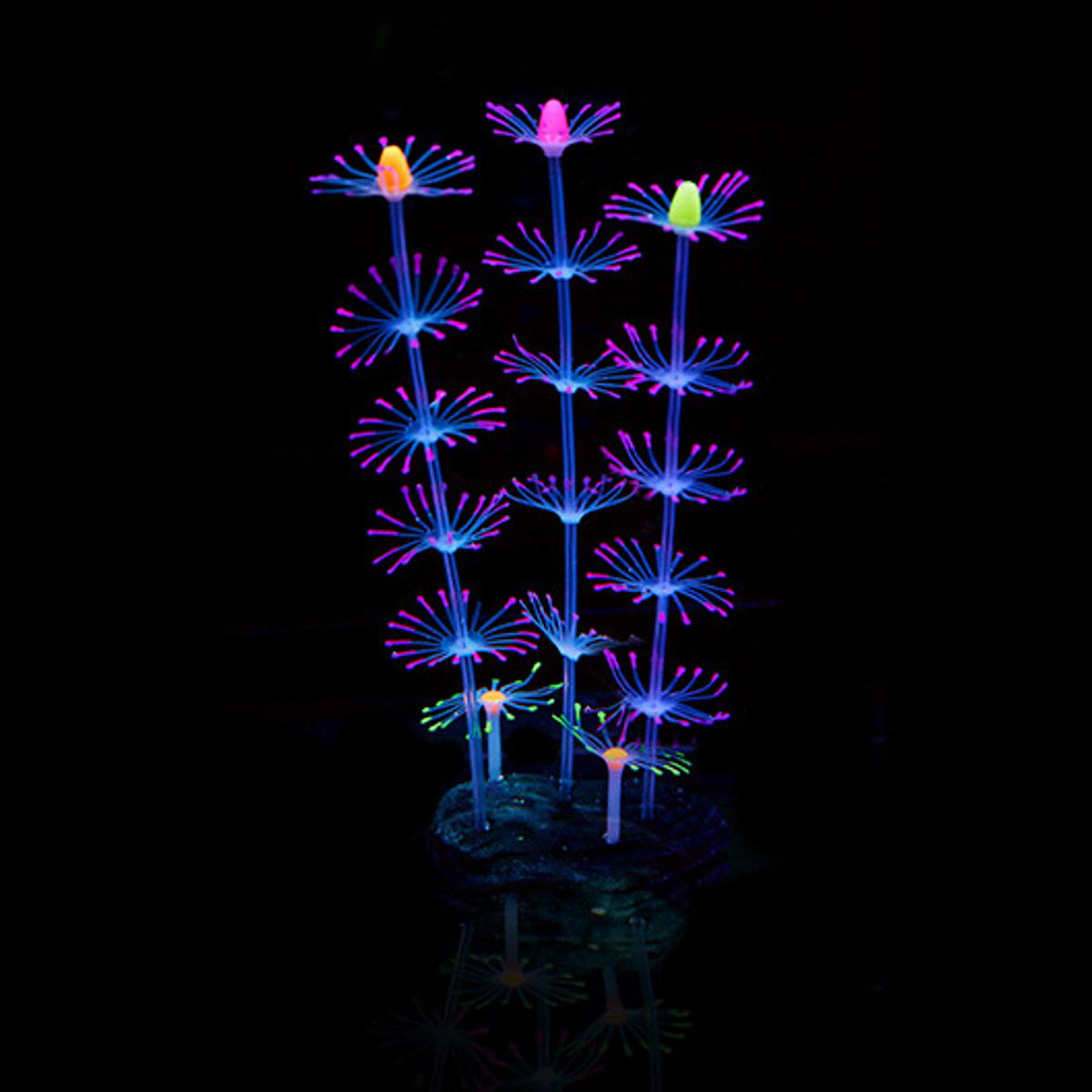 Fluorescent Coral Plant Aquarium Glow In The Dark Fish Tank Ornament Decor  FD 