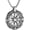 Silver, variant on Viking Vegvisir Norse Compass Stainless Steel Necklace Double-Sided Hollow Engraving Sun Totem Pendant Norse Amulet Jewelry