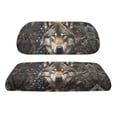 thumbnail image 6 of Garronmavis Wolf Dried Leaf Golf Cart Seat Cover Replacement Comfortable and Soft Golf Cart Elastic Seat Covers Pack of 2 Interior Decor Accessiores No Stapler Needed, 6 of 6
