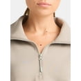 thumbnail image 4 of Avia Women's and Women's Plus ScubaKnit Quarter Zip Pullover, Sizes XS-4X, 4 of 5