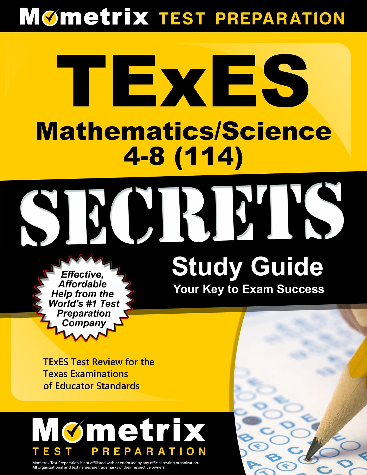 Texes Mathematics/Science 4-8 (114) Secrets Study Guide: Texes Test ...