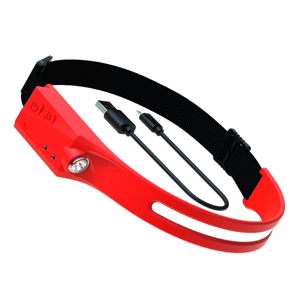 Headlamp Rechargeable Flashlight, Bright Wide Beam Headlamp Outdoor