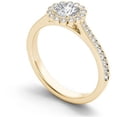 thumbnail image 2 of 1/2 Carat T.W. Diamond Flower-Shape Halo 14kt Yellow Gold Engagement Ring, 2 of 5