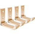 thumbnail image 1 of Ganchos de pared plegables, 4 piezas de soporte para casco montado en la pared, ganchos invisibles para abrigos, gancho de pared de aluminio,, 1 of 5