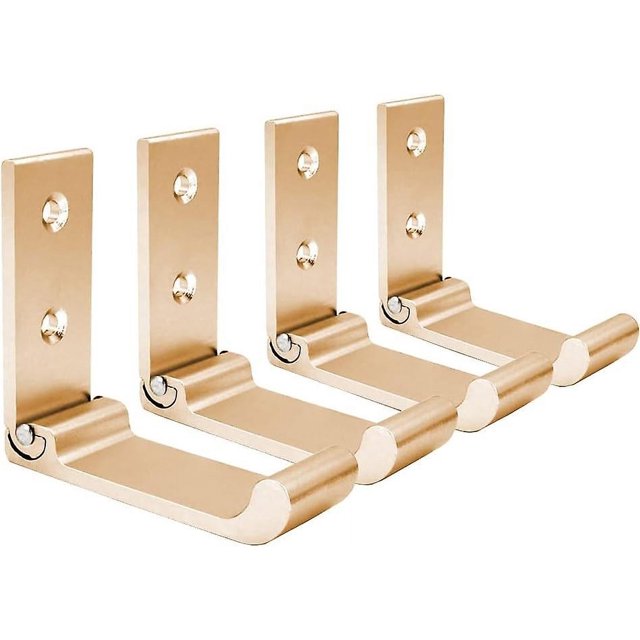Ganchos de pared plegables, 4 piezas de soporte para casco montado en la pared, ganchos invisibles para abrigos, gancho de pared de aluminio,