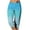 Light Blue, variant on hotojiny Women's Capri Pants Casual Summer Sweatpants for Outdoor Running Elastic Waist Pull On Gradient Capris with Pockets