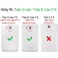 thumbnail image 2 of For Samsung Galaxy Tab E Lite 7" SM-T113/Tab 3 Lite 7.0 SM-T110 /T111 Case - Fintie Slim Lightweight Cover, Black, 2 of 7