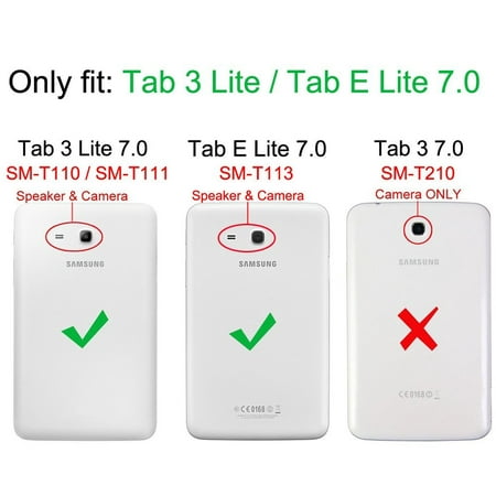 Fintie Folio Case For Samsung Galaxy Tab E Lite 7 Sm T113 Tab 3