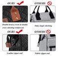 thumbnail image 6 of Lunch Bag Insulated Lunch Box Wide-Open Lunch Tote Bag Large Drinks Holder Durable Nylon Thermal Snacks Organizer for Women Men Adults Work Picnic Hiking Beach Fishing, Black-Square, 6 of 7