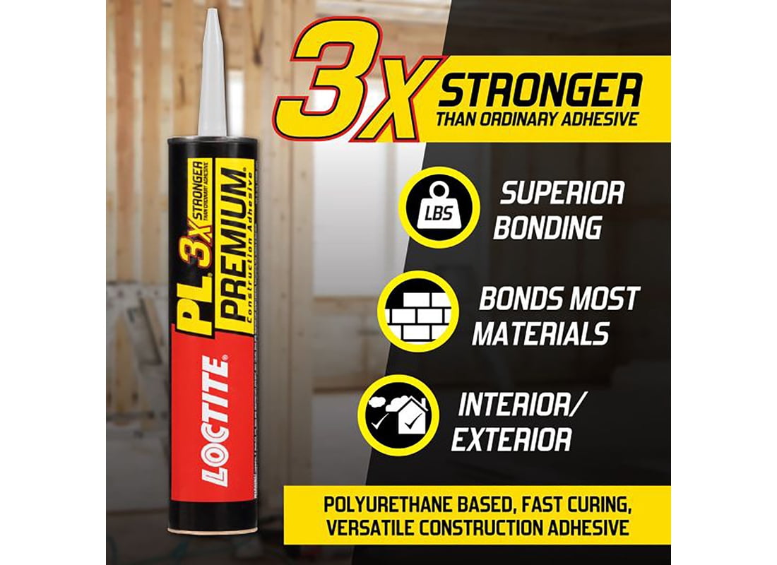Loctite 2450576 PL Premium Polyurethane Construction Adhesive, 28 oz. - Quantity 1