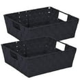 thumbnail image 1 of Simplify 25015-2PK-BLACK Étagère de Rangement Fourre-Tout&44; Noir - Pack de 2, 1 of 5