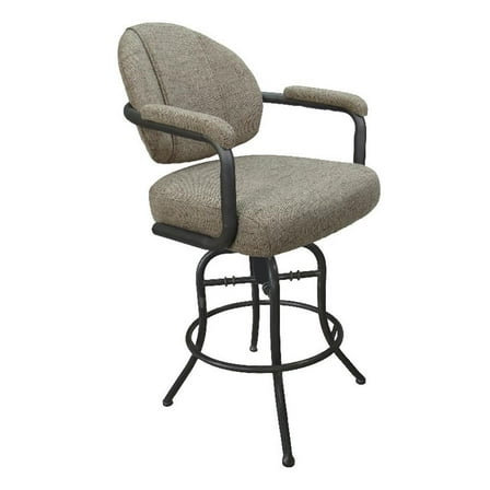 Swivel Tilt Metal Counter 26" Bar Stools - M-70 - Hemsath Driftwood - Grey