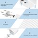 thumbnail image 4 of Funda protectora para cámara ARLO HD - Resistente al agua, incluye soporte de plástico y tornillos, fácil instalación (2 piezas, color blanco), 4 of 6