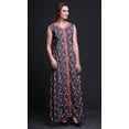 thumbnail image 3 of Bimba Robe Longue Décontractée d'Été Sans Manches à Imprimé Floral pour Femmes avec Fente avant-TTTG, 3 of 5
