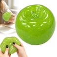 thumbnail image 2 of Apple Squishy, Green Apple Stress Ball, Silicone Fidget Stress Reliever, Slow-Rise Squeeze Stress Reliever, Desktop Decor, 2.8-Inch, 2 of 6