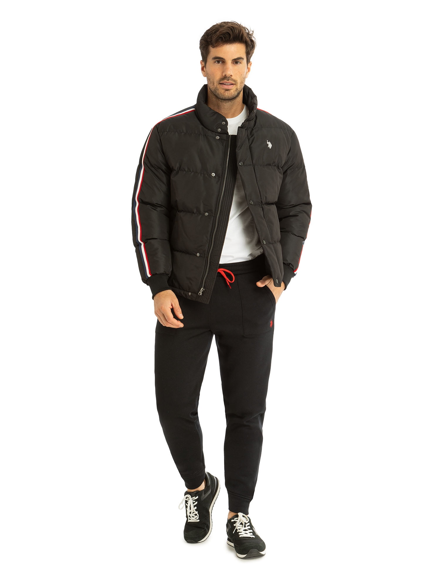 U.S. Polo Assn. Men's Varsity Bomber Puffer Jacket, Sizes S-3XL