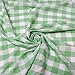 thumbnail image 2 of 60" Wide Checkered Gingham Buffalo Check Polyester Poplin Fabric - Lime & White - 25 Yards, 2 of 2