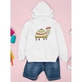 thumbnail image 3 of Smartprints Toddlers Graphic Hoodie - Turtle With A Hat - Casual Fit Cotton Blend, 3 of 4