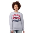 thumbnail image 3 of Women's G-III 4Her by Carl Banks Heather Gray Washington Nationals Team Logo Fleece Pullover Sweatshirt, 3 of 4