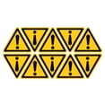 thumbnail image 1 of Uxcell Triangle Caution Warning Sign Self Adhesive 40mm/1.56inch 10Pcs, 1 of 4