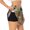 Black, variant on Mallard Ducks for Women's Double Layer Athletic Shorts High-Performance Gym Shorts with Inner Pocket, Elastic Waistband-Small