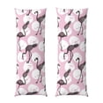 thumbnail image 1 of Balery Pineapple Flamingo Funda Protectora para Almohada Corporal de Algodón Hipoalergénico con Cierre(55 x 21 pulgadas), Almohadas No Incluidas, 1 of 7