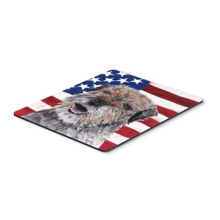 Border Terrier with American Flag Mouse Pad Hot Pad or Trivet price history on PriceWatchPro