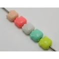 thumbnail image 2 of U8MO 100 Mixed Pastel Color Acrylic Beads Charm Various Shape Flower Heart Kids Craft-Cat Face 11X11mm, 2 of 2