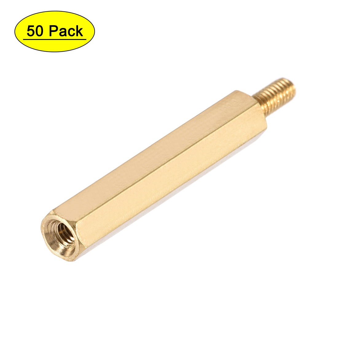6 mm Male to Female Hex Brass Spacer Standoff 50pcs M2.5 x 12 mm 