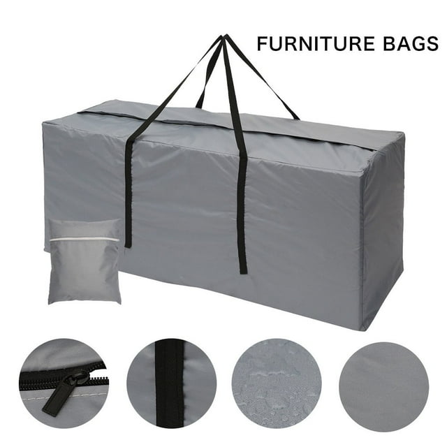 Grand Sac de Rangement pour Coussins de Meubles de Jardin Arbre de Noël Jouet Extérieur Étanche SD
