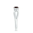 thumbnail image 3 of Round 0.60 Ctw Garnet Gemstone Crossover Shank 925 Sterling Silver Solitaire Promise Ring for Women | Wedding, Engagement Bridal Rings | Mothers Day Gift_11.5, 3 of 5