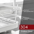 thumbnail image 6 of Sakugi Dish Drying Rack, Compact Dish Racks for Kitchen Counter, White, Large, 6 of 7