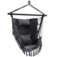 thumbnail image 2 of YYAo Hammocks Hanging Chair, Macrame Chair, Hammock Chair, Hanging Rope Swing Chair with Soft Pillow and Cushions-Gray, 2 of 9