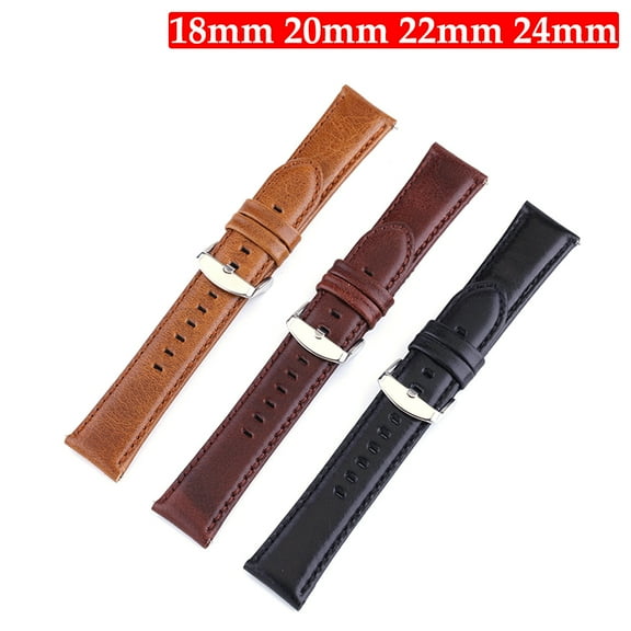 Gostoto Genuine Soft Leather Watch Band Strap Quick Release Pin Vintage Leather Watchband Replacement Bands Watches and Smartwatches Wrist Band Width 18mm 20mm 22mm 24mm