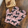 thumbnail image 5 of Cute Oven Mitts,Rottweiler Dogs with Pioneer Flower Oven Mitt 2-Pack Set,Kitchen Gloves for Oven,Heat Resistant Oven Mitts 7.7"x12", 5 of 7
