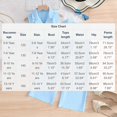thumbnail image 3 of Girl's 2 Piece Outfits Elegant Striped Sleeveless Suit Vest & Long Elastic Casual Pants Set Sky Blue 5-6 Years, 3 of 7