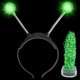 thumbnail image 1 of wonima44 Light Up Alien Headband - Halloween Alien Headband Martian Headband Led Headband Martian Antenna Ball with Face Glitter (Green), 1 of 1