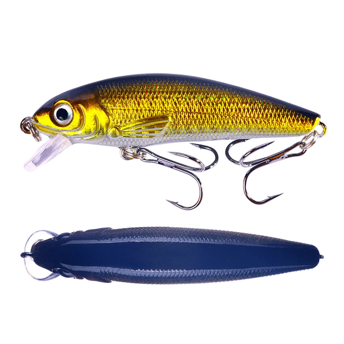HENGJIA Fishing Lures, Jerkbait for Bass Fishing Minnow Lure Set Fishing Hard Baits Swimbaits Boat Topwater Lures for Trout Bass Perch Fishing,10pcs