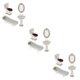 thumbnail image 3 of Tholdsy 4pcs White Ceramic Bathroom Set Furniture #2 1/12 Miniature Kits Type1 NO1, 3 of 6