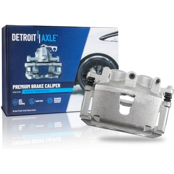 Detroit Axle - Front Right Brake Caliper for Jeep 2005-2010 Grand Cherokee, 2006-2010 Commander, Passenger Side Brake Caliper with Bracket 2007 2008 2009 Replacement