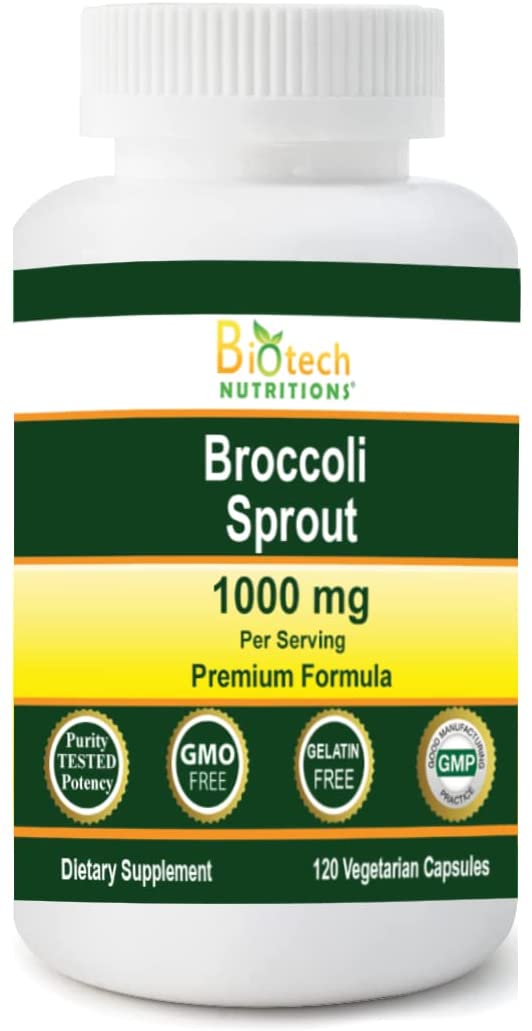 Biotech Nutritions Broccoli Sprout 1000 mg Serving 120 Vegetable