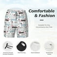 thumbnail image 6 of Picia Dachshund Dog Puppy pattern Mens Swim Trunks with Compression Liner Stretch Beach Shorts Quick Dry with Zipper Pockets No-Chafing Board Shorts-3X-Large, 6 of 9