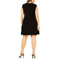 thumbnail image 2 of Calvin Klein Plus Size Studded A Line Dress Black 1X, 2 of 2