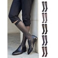 thumbnail image 7 of Spencer 2-Pack Men's Socks Mid-Calf Crew Socks Lightweight Causal Business Socks Nylon Glitter Thin Dress Socks, 7 of 7